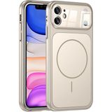 Apple iPhone 12 Uyumlu Kılıf Zebana Titanmag Kılıf (Iphone 17 Pro Max Görünümlü) Desert Titanyum - Çöl Titanyum