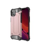 Apple iPhone 13 ile Uyumlu Kılıf Çİft Katman Koruyucu Crash Military Tank Kılıf - Rose Gold