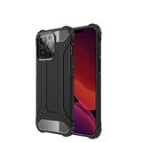 Apple iPhone 13 Pro ile Uyumlu Kılıf Çİft Katman Koruyucu Crash Military Tank Kılıf - Siyah