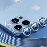Apple İphone 13 Pro İle Uyumlu Mercek Lens Kamera Koruyucu Sierra Mavi
