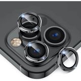 Apple iPhone 13 Pro Kamera Lens Koruyucu Kırılmaz Cam Kaliteyi Bozmaz Temperli Berrak Koruma Cl-07 - Siyah
