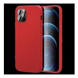 Apple iPhone 13 Pro Max 6.7'' İnce Mat Silikon Kılıf Kırmızı