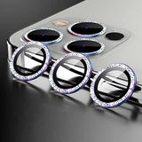Apple iPhone 13 Pro Max ile uyumlu Taşlı Kamera Lens Koruyucu Çerçeveli Koruyucu Colorful