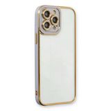 Apple İphone 13 Pro Max Kılıf Liva Lens Silikon - Lila