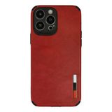 Apple İphone 13 Pro Max Kılıf Loop Deri Silikon - Kırmızı