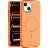 Apple iPhone 13 Uyumlu Kılıf Zebana Mono M-Safe Silikon Kılıf Turuncu