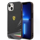 Apple İphone 14 Kılıf Ferrari Orjinal Lisanslı Baskı Logolu İtalyan Bayrak Baskılı Dizayn Kapak