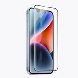 Apple iPhone 14 Plus ile uyumlu Anti Statik Temperli Cam Ekran Koruyucu Siyah