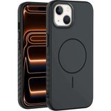 Apple iPhone 14 Plus Uyumlu Kılıf Zebana Mono M-Safe Silikon Kılıf Siyah
