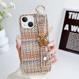 Apple iPhone 14 Plus Uyumlu Kılıf Zebana Teddy Silikon Kılıf Turuncu