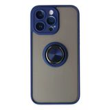 Apple İphone 14 Pro Kılıf Montreal Yüzüklü Silikon Kapak - Lacivert