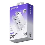 Apple Iphone 14 Pro Max Bilvis 5In1 3D Magic Cam Ekran Koruyucu - Siyah-(5796)