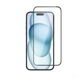 Apple iPhone 14 Pro Max ile uyumlu 3D Rika 9H Temperli Cam Ekran Koruyucu Siyah