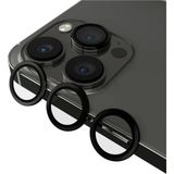 Apple İphone 14 Pro Max İle Uyumlu Lens Kamera Koruyucu Mercek Siyah