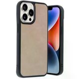 Apple İphone 14 Pro Max Kılıf Aras Deri Kapak - Pudra