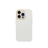 Apple İphone 14 Pro Max Kılıf Metal Kamera Çerçeveli Recci Glaze Serisi Kapak