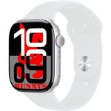 Apple iPhone 14 Pro Max Uyumlu Beyaz Akıllı Saat WATCH10 2025 Hediyeli Amoled Ekran - 46 mm