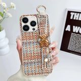 Apple iPhone 14 Pro Max Uyumlu Kılıf Zebana Teddy Silikon Kılıf Turuncu