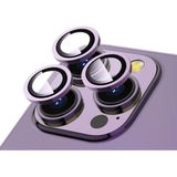 Apple iPhone 14 Pro Max Uyumlu Zore CL-12 Premium Safir Parmak İzi Bırakmayan Anti-Reflective Kamera Lens Koruyucu Derin Mor