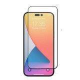 Apple iPhone 14 Pro Uyumlu Tam Kaplayan 5d Ekran Koruyucu Cam Black Logis