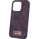 Apple Iphone 14 Pro Uyumlu Taşlı Kılıf Mor