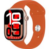 Apple iPhone 14 PRO Uyumlu Turuncu Akıllı Saat Watch10 2025 Hediyeli AMOLED EKRAN