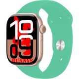 Apple iPhone 14 Uyumlu Su Yeşili Akıllı Saat WATCH10 2025 Hediyeli Amoled Ekran - 46 mm