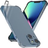 Apple iPhone 15 Kılıf Antishock Darbe Emici Kamera Korumalı Yumuşak Esnek Şeffaf Silikon Kapak