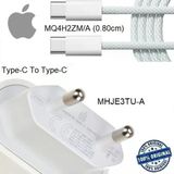 Apple İphone 15 Pro 20W Hızlı Şarj Aleti Seti Usb-C To Type-C Mhje3tu-A + Mq4h2zm/A (Kablo Dahil) I15set0000023