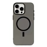 Apple İphone 15 Pro Kılıf Anka Pc Magneticsafe Sert Metal Kapak - Siyah