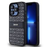 Apple İphone 15 Pro Kılıf DKNY Orjinal Lisanslı 3D Yazılı Repeat Texture Pattern Kapak