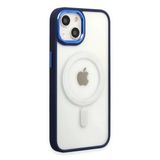 Apple İphone 15 Pro Kılıf Room Magneticsafe Silikon - Lacivert