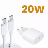 Apple İphone 15 Pro Max 20W Hızlı Şarj Aleti Seti Usb-C To Type-C Mhje3tu-A + Mq4h2zm/A (Kablo Dahil) I15set0000015