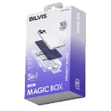 Apple Iphone 15 Pro Max Bilvis 5In1 5D Magic Hayalet Cam Ekran Koruyucu - Siyah-(5796)
