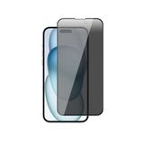 Apple iPhone 15 Pro Max ile uyumlu Privacy Temperli Full Ekran Koruyucu New Siyah