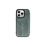 Apple İphone 15 Pro Max Kılıf Flip Cover - Koyu Yeşil