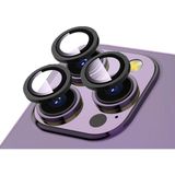 Apple iPhone 15 Pro Max Parmak Izi Bırakmayan Safir Anti-Reflective Sapphire Vault Kamera Lens Koruyucu - Siyah