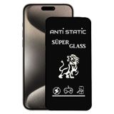 Apple İphone 15 Pro Max Uyumlu Anti Static Toz Tutmaz Çerçeveli Ekran Koruyucu