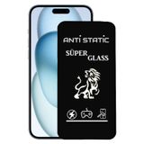 Apple iPhone 15 Uyumlu Plus Anti Static Toz Tutmaz Çerçeveli Ekran Koruyucu