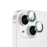 Apple iPhone 15 Zore CL-12 Premium Safir Parmak İzi Bırakmayan Anti-Reflective Kamera Lens Koruyucu Yeşil