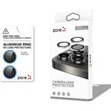 Apple iPhone 16 Cl-12 Premium Safir Parmak Izi Bırakmayan Anti-Reflective Kamera Lens Koruyucu- - Açık Mavi