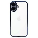 Apple İphone 16 Kılıf Razer Lensli Silikon - Açık Mavi