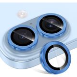 Apple iPhone 16 Plus Parmak Izi Bırakmayan Safir Anti-Reflective Sapphire Vault Kamera Lens Koruyucu - Açık Mavi