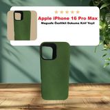 Apple İphone 16 Pro Max Için Magsafe Özellikli Tech Dokuma Kılıf (Yeşil) Bıt10575