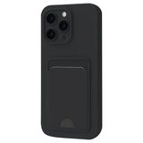 Apple İphone 16 Pro Max Kılıf Kelvin Kartvizitli Silikon - Siyah