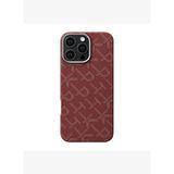 Apple iPhone 16 Pro Max Kılıf MagSafe Şarj Özellikli Aramid Fiber Pitaka Tactile Woven Monogram Serisi Kapak