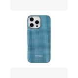 Apple iPhone 16 Pro Max Kılıf Magsafe Şarj Özellikli Aramid Fiber Pitaka Ultra-Slim Classic Serisi Ocean Blue Kapak