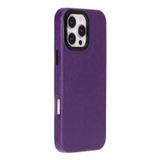Apple iPhone 16 Pro Max uyumlu, Hakiki Deri, El Yapımı Kılıf, Mor