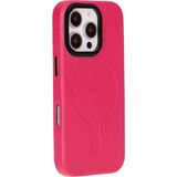 Apple iPhone 16 Pro Max Uyumlu, Hakiki Deri, El Yapımı Kılıf, Pembe - 0 - Siyah