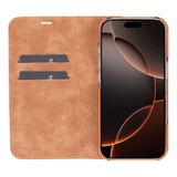 Apple iPhone 16 Pro uyumlu, Hakiki Deri, El Yapımı, Cüzdanlı Kılıf, Gölgeli Taba